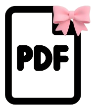 PookiePDF document with pink bow